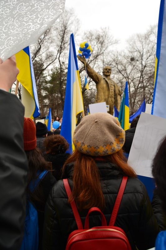 В Алматы 6 марта прошел митинг за «мир». Репортаж. Bizmedia.kz