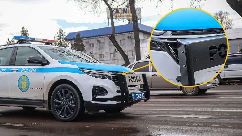 «Кенгурятники» на авто полиции в Алматы. Это законно? Bizmedia.kz