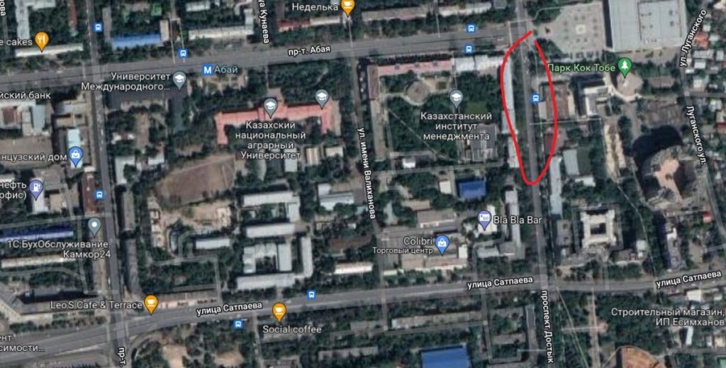 Абая - Ленина карта