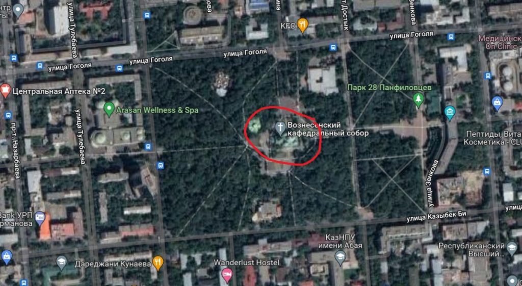 Свято-Вознесенский Кафедральный Собор - карта