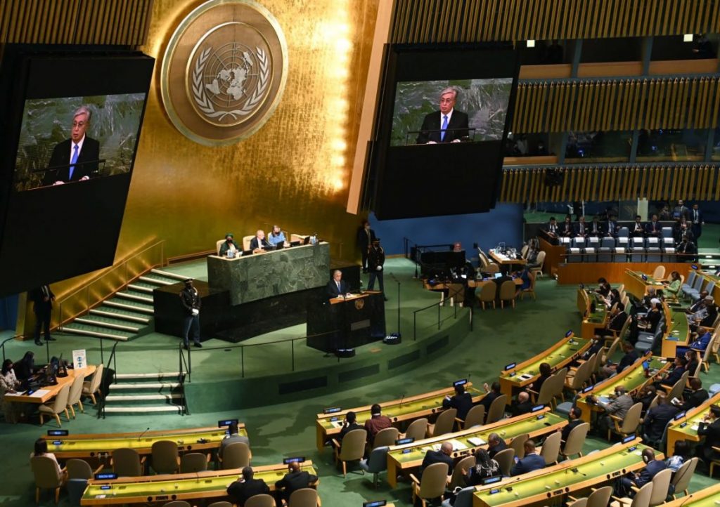 Выступление Президента Казахстана Касым-Жомарта Токаева на Общих дебатах 77-й сессии Генеральной Ассамблеи ООН - Bizmedia.kz