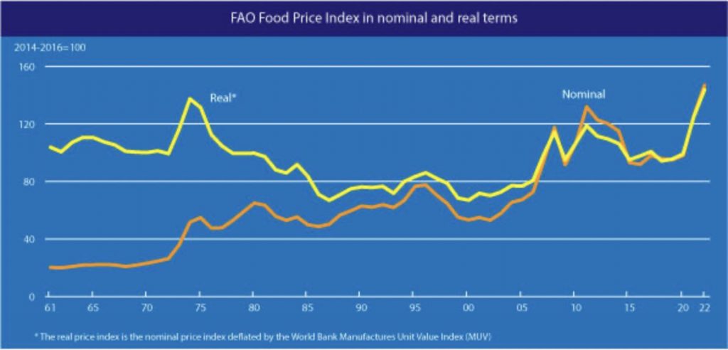 По данным ООН, индекс продовольственных цен ФАО падает шестой месяц подряд - bizmedia.kz