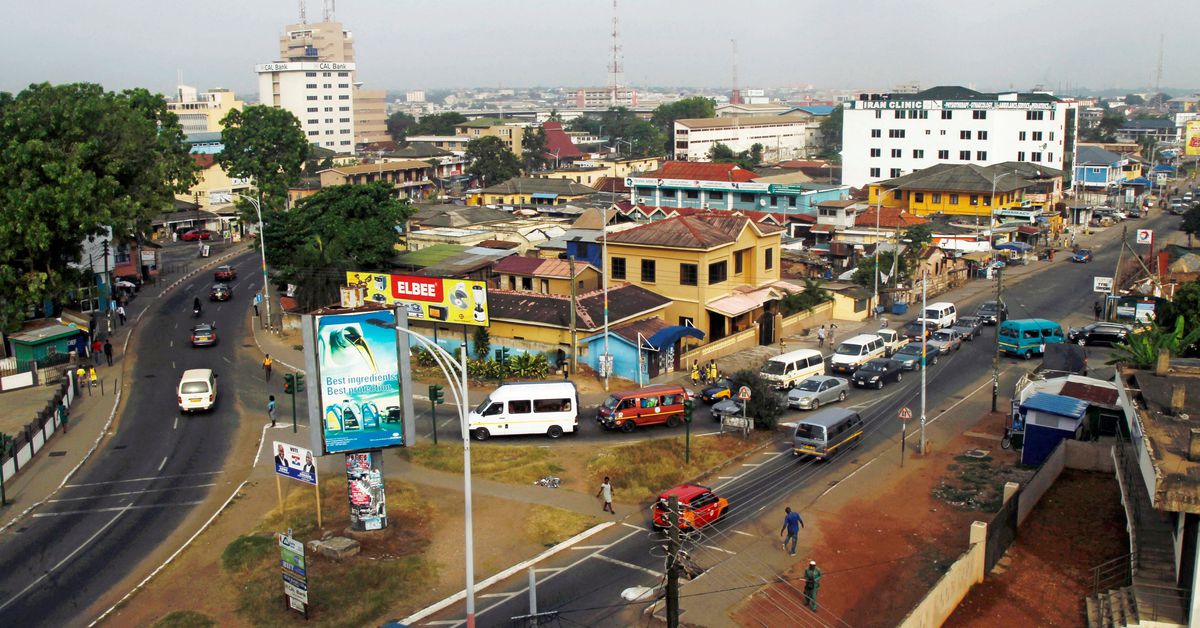 A general view of Adabraka in Accra