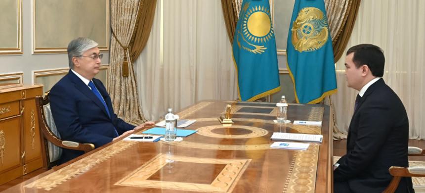 Глава государства встретился с акимом Астаны, акимом Карагандинской области