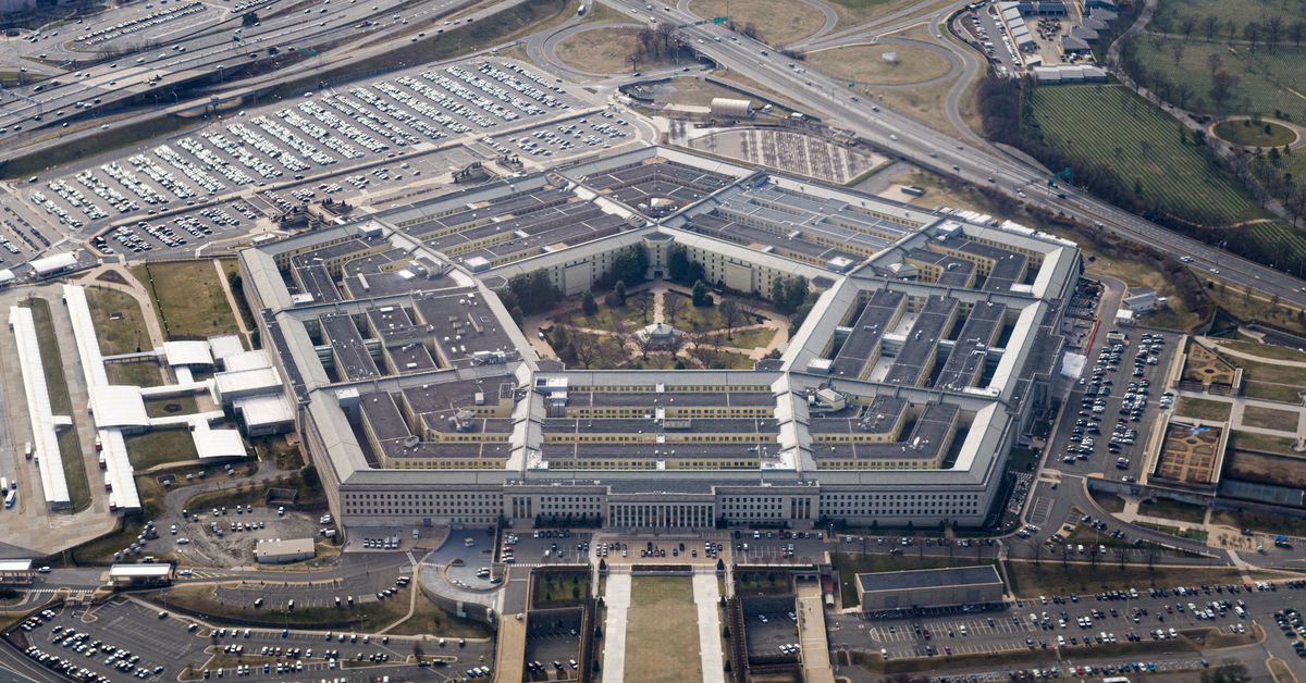 Aerial view of the Pentagon is seen in Washington