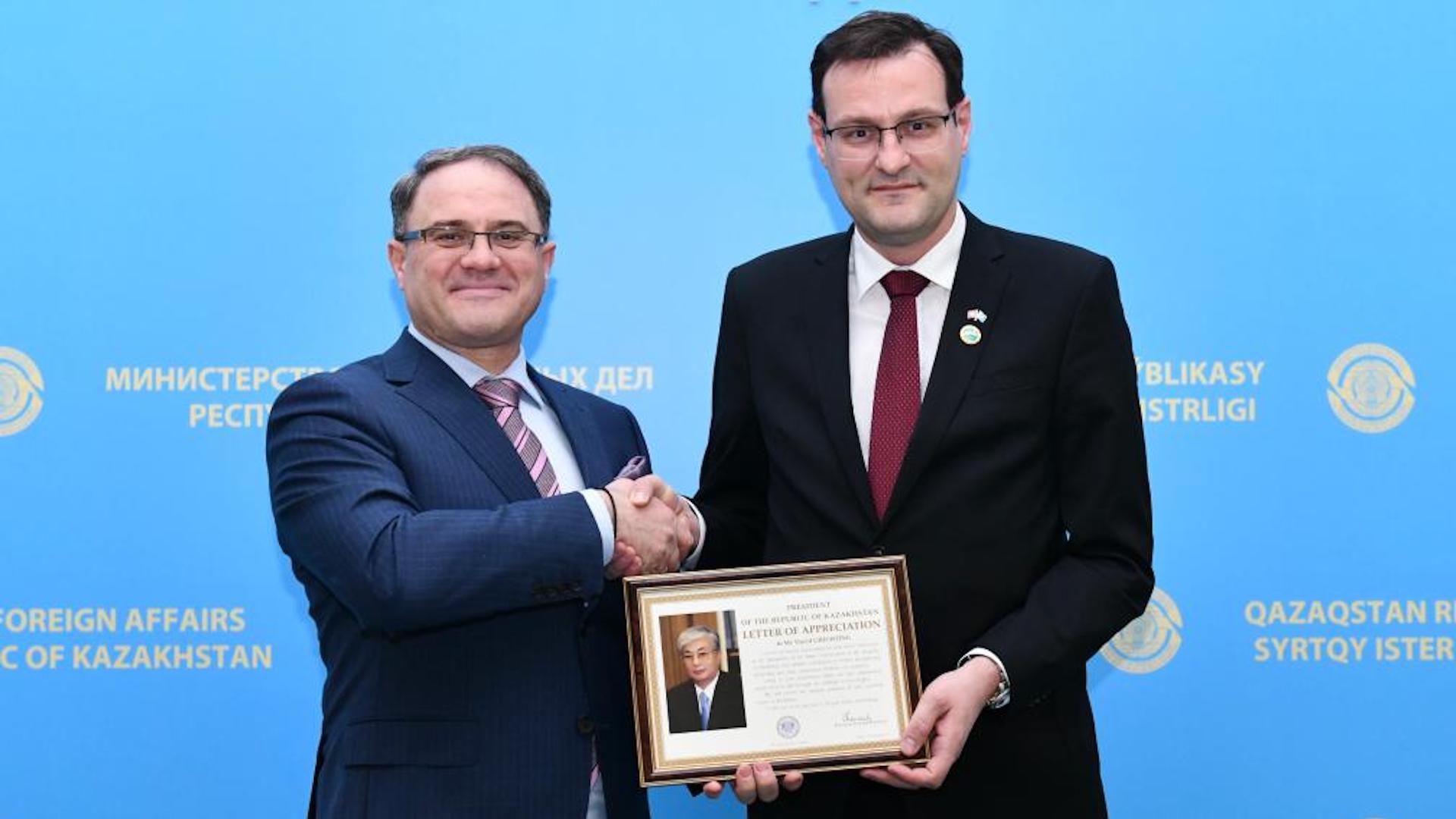 Посол Швейцарии завершил миссию в Казахстане