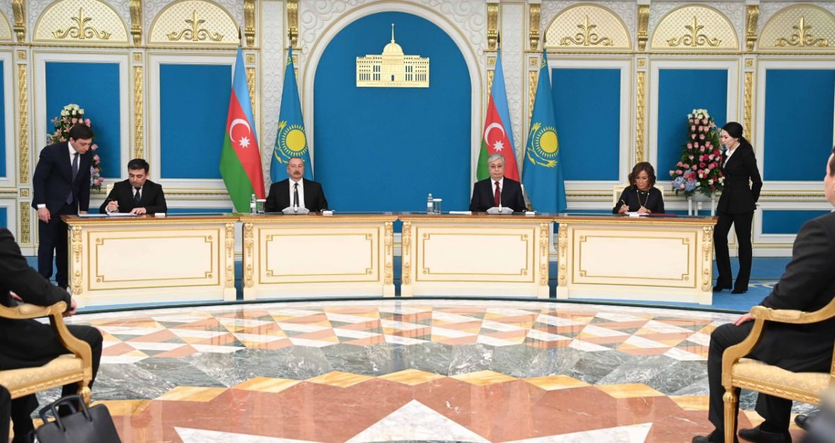 В ходе официального визита Президента Азербайджана в Астану были заключены нектоыре соглашения.